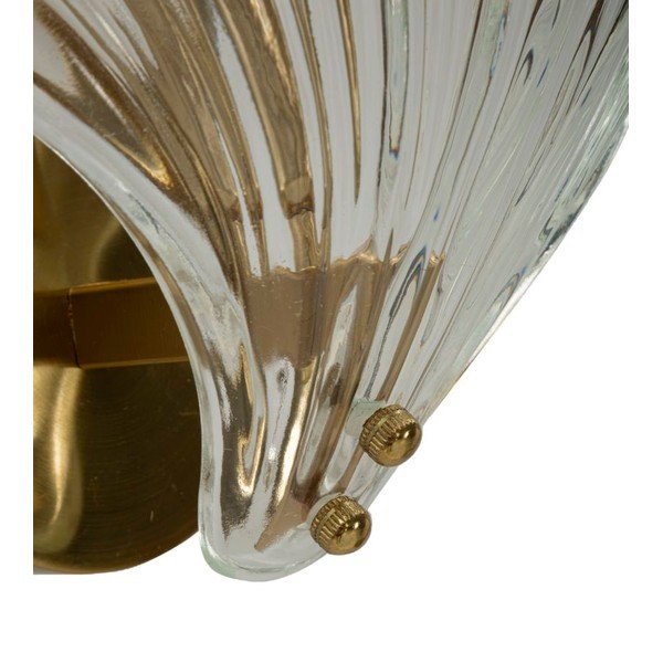 Стъклена стенна лампа  в златист цвят Da Muro Shell – Mauro Ferretti-image-3