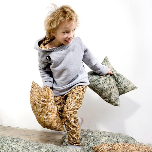 Povlak na polštář s příměsí bavlny a s pohankovou výplní Foonka Seno, 50 x 30 cm-image-3