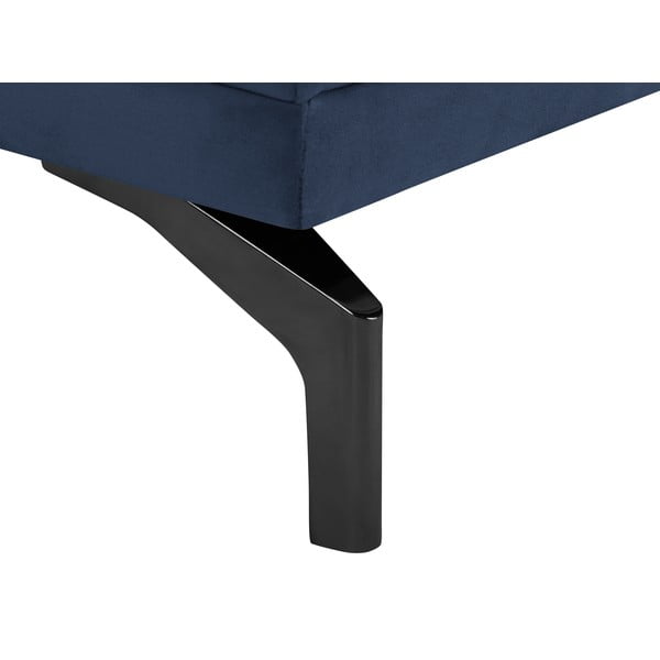 Tmavě modrá pohovka s podnožím v černé barvě Windsor & Co Sofas Jupiter-image-4