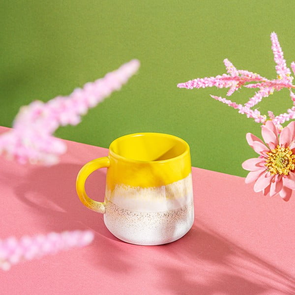 Жълта глинена чаша 360 ml Mojave – Sass & Belle-image-3