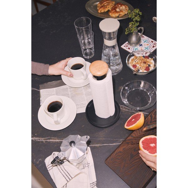 Черна стойка за кухненска хартия ø 15 cm Paper Pal – Rosendahl-image-3