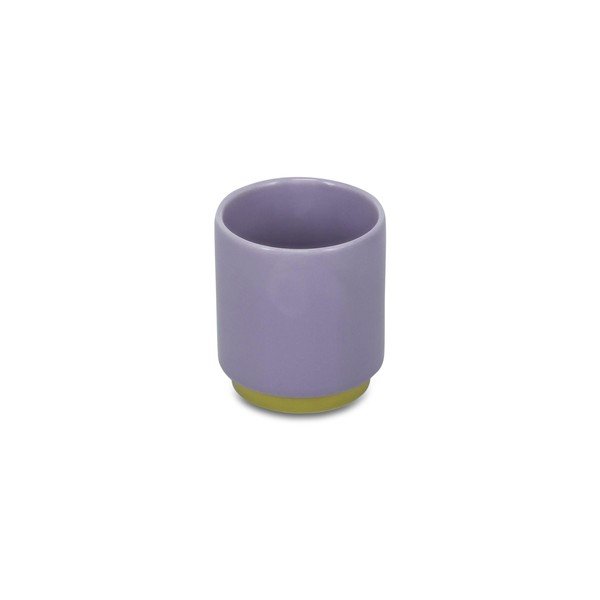Зелена/лилава глинена чаша 270 ml Duo – ONA-image-2