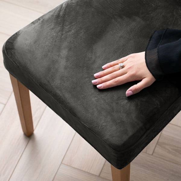 Сиви ластични покривала за стол в комплект от 4 бр. 48 cm Sento – Restilo-image-1