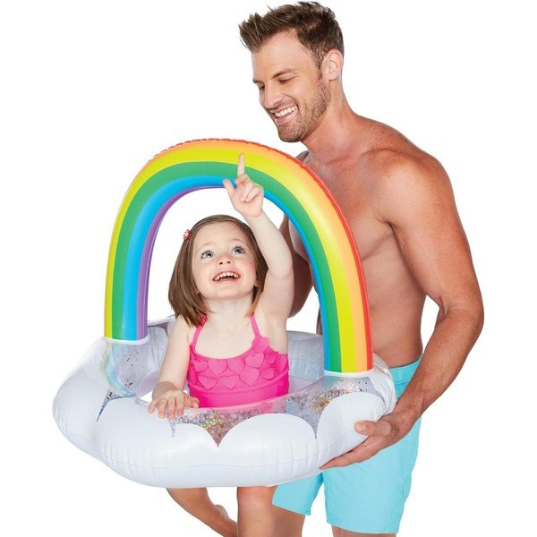 Надуваем кръг за деца във формата на дъга - Big Mouth Inc.-image-1