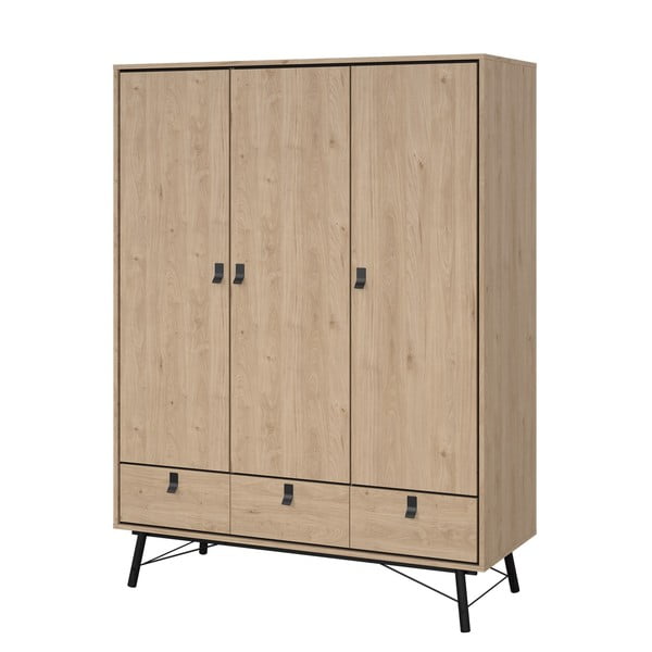 Гардероб с дъбов декор в естествен цвят 150x200 cm Ry - Tvilum-image-3