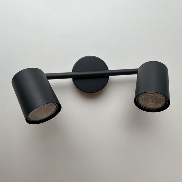 Черен метален LED прожектор 8x30 cm Vano – Fischer & Honsel-image-3