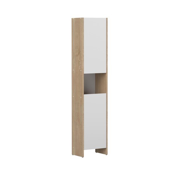 Бял висок шкаф за баня 38x180 cm Biarritz - TemaHome-image-2