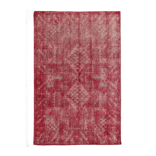 Červený ručně vázaný vlněný koberec Linie Design Sentimental, 140 x 200 cm