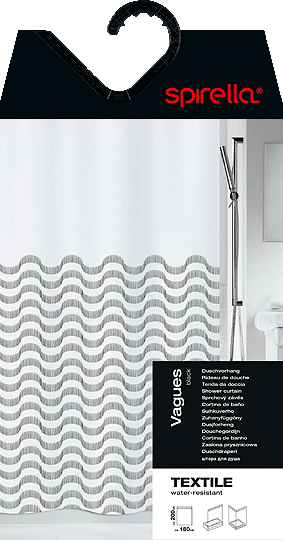 Завеса за душ 180x200 cm Trento – Spirella-image-2