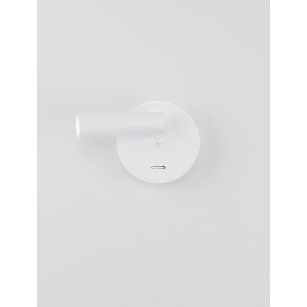 Алуминиев LED прожектор с огъваща се структура в матово бял цвят 7x10 cm Tico – Nova Luce-image-3