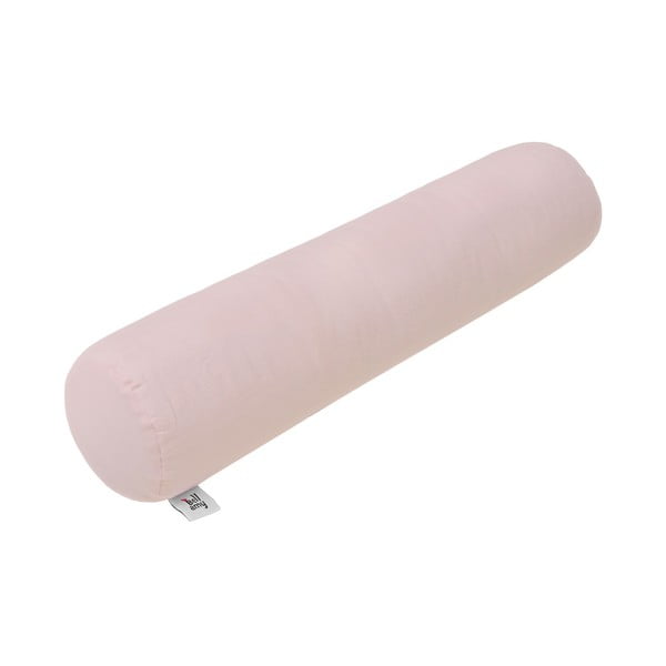 Розова бебешка ленена възглавница във формата на цилиндър , 15 x 70 cm Dusty Pink - BELLAMY