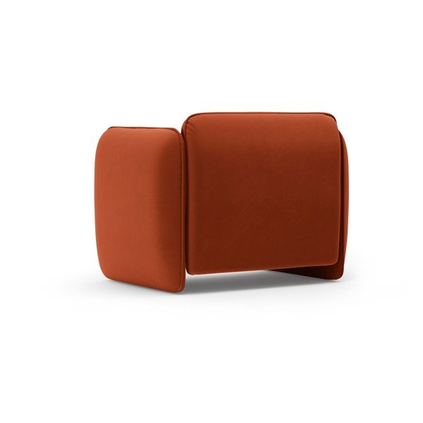 Кадифено кресло в тухлен цвят Georgia – Micadoni -image-3