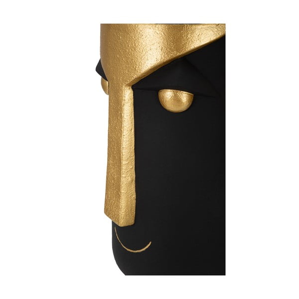 Висока ваза от полирезин в черно и златно 40 cm Tribal - Mauro Ferretti-image-4