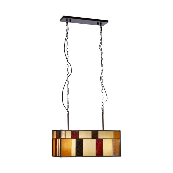 Метално висящо осветително тяло със стъклен абажур Waldorf – Premier Housewares-image-2