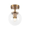 Осветително тяло за таван в месингов цвят със стъклен абажур ø 15 cm Atmaca – Opviq lights
