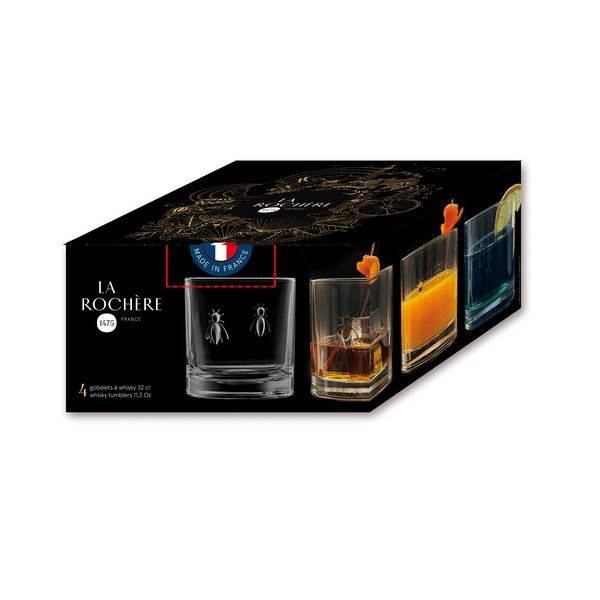 Стъклена чаша за уиски 320 ml Abeille – La Rochére-image-3
