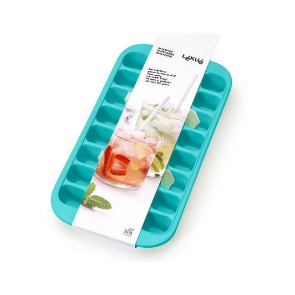 Тюркоазена силиконова форма за лед , 32 кубчета Industrial - Lékué-image-1