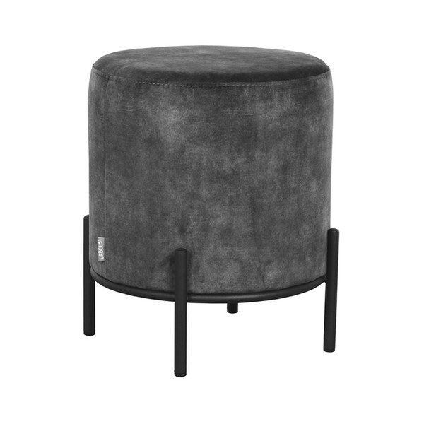 Тъмно сив кадифен стол Troy - LABEL51-image-2