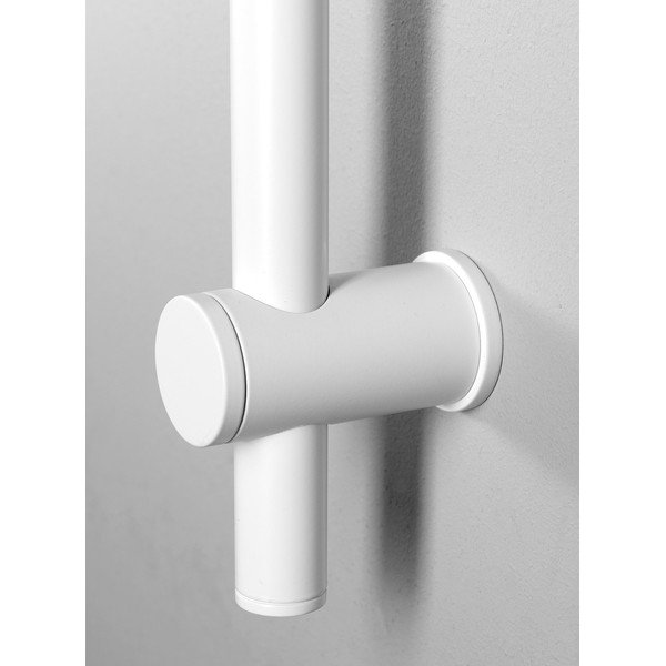 Бяла стенна месингова душ релса  с подвижен държач 70 cm – Sapho-image-2