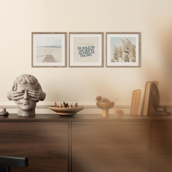 Картини в комплект от 3 бр. 30x40 cm Seaside – Styler-image-1