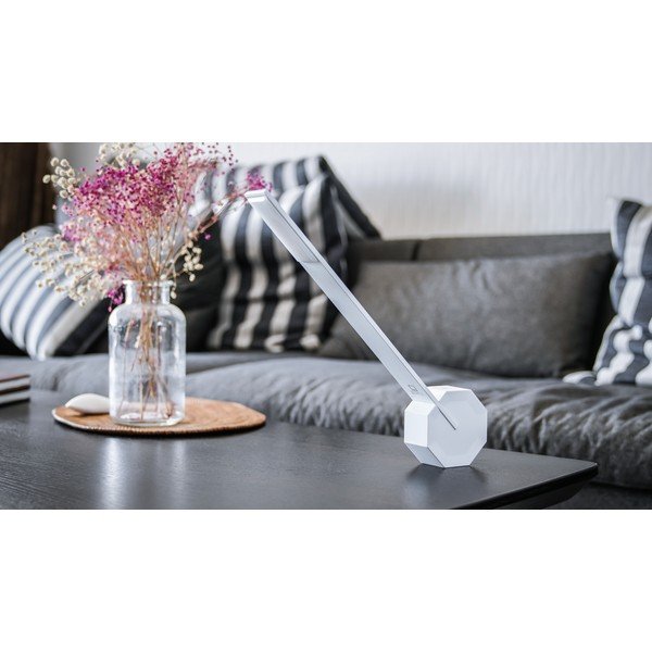 Бяла LED настолна лампа (височина 38 cm) Octagon One – Gingko-image-1