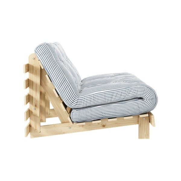 Бял/светлосин разтегателен диван 140 cm Roots - Karup Design-image-3