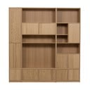 Модулна библиотека от декор от дъб в естествен цвят 217x243 cm Modulair – vtwonen