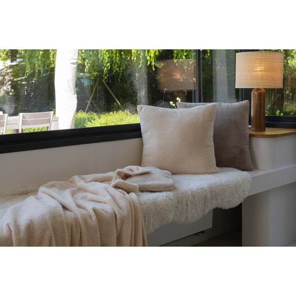 Одеяло от микроплюш в цвят слонова кост 150x200 cm Pippa – Tiseco Home Studio-image-3