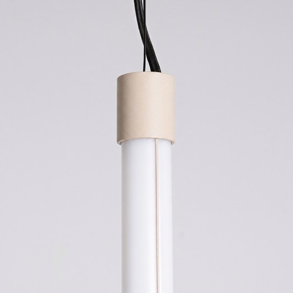 Бежово метално LED висящо осветително тяло ø 6 cm TRANG – Thoro-image-3