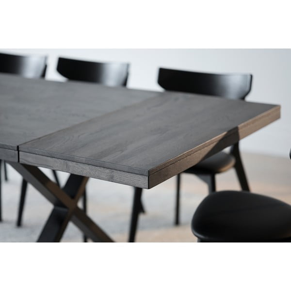 Тъмнокафява дъбова маса за хранене Brooklyn - Rowico-image-2