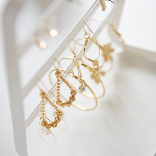 Бяла стойка за бижута Клон Tower - YAMAZAKI-image-4