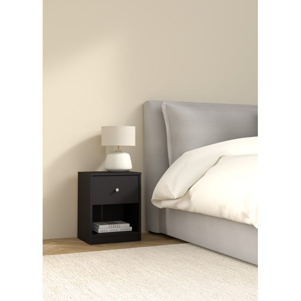 Черно нощно шкафче May – Tvilum-image-1