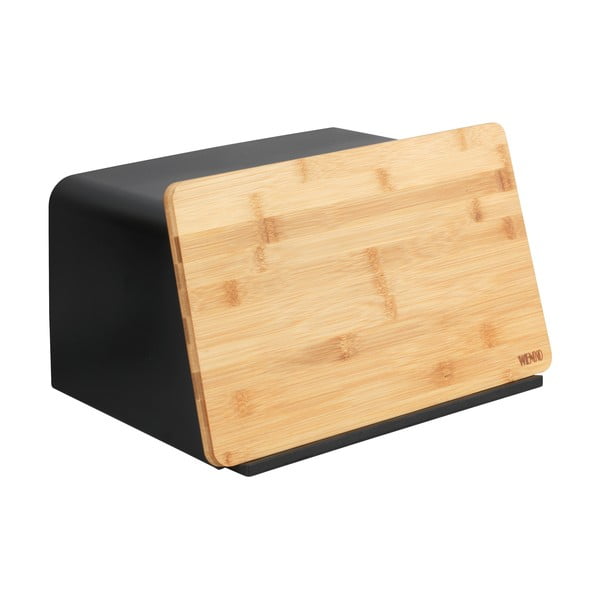 Черна кутия за хляб с бамбуков капак Kubo - Wenko