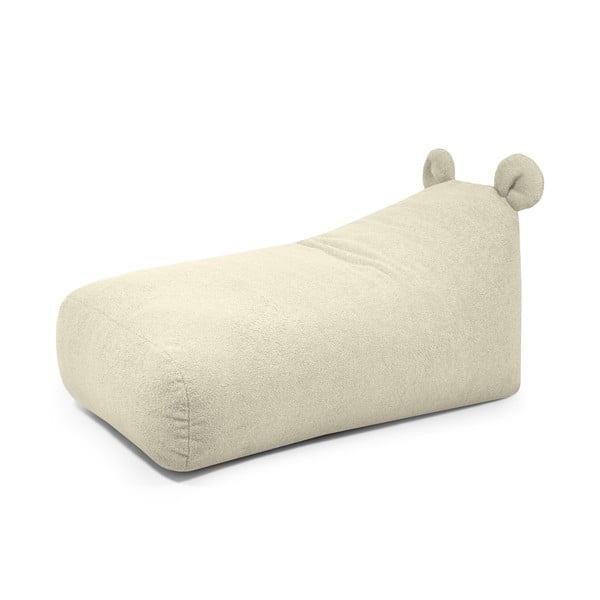 Кремав детски пуф от букле Snug 130 Bear – SLOWDOWN