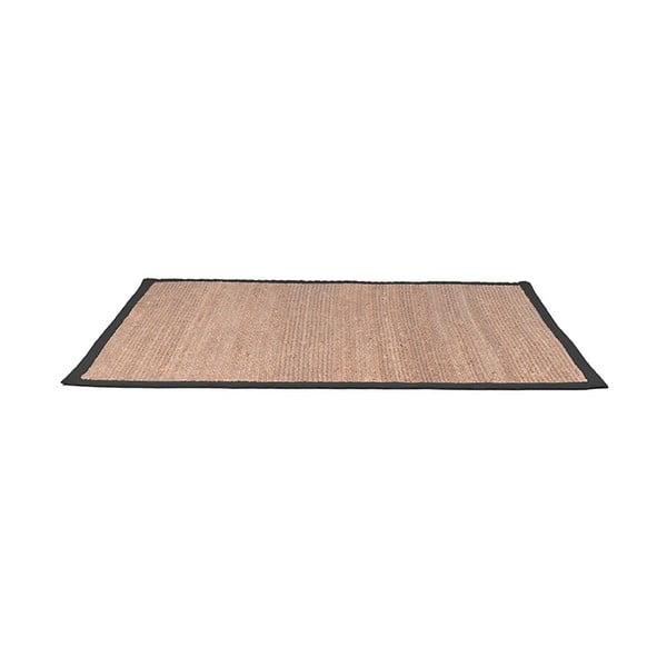 Конопен килим Черен, 160 x 230 cm - LABEL51