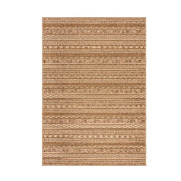 Външен килим в естествен цвят 120x170 cm Farah Stripe – Flair Rugs