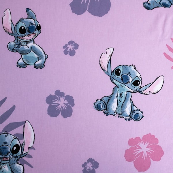 Еластичен единичен памучен детски чаршаф 90x200 cm Lilo and Stitch – Jerry Fabrics-image-2
