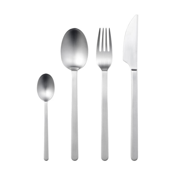 Прибори за хранене от неръждаема стомана в сребрист цвят 16 бр. Norm – Gense