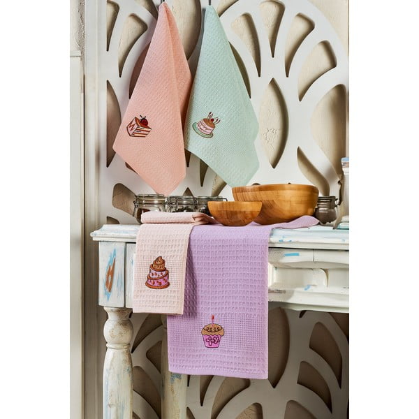 Памучни кърпи за съдове в комплект от 6 бр. 40x60 cm Cake – Foutastic-image-1