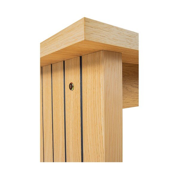 Масичка за кафе с плот от дъб в естествен цвят 60x120 cm Stripe - Woodman-image-1