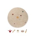 Бежово памучно детско килимче за игра ø150 cm Solar System – Lorena Canals