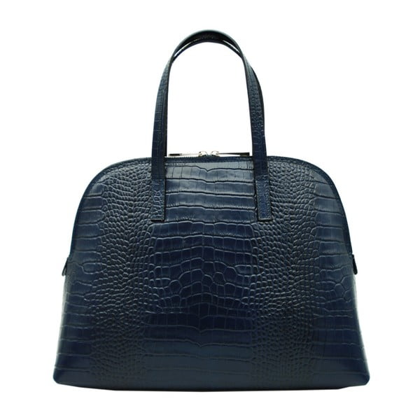 Тъмно синя чанта от естествена кожа Lumilo Duro - Andrea Cardone