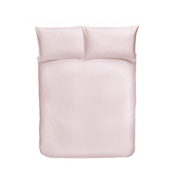 Розово спално бельо от памучен сатен Blush, 135 x 200 cm - Bianca