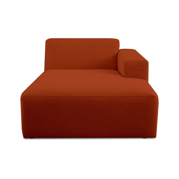 Модулен диван от букле в тухлен цвят (десен ъгъл) Roxy – Scandic