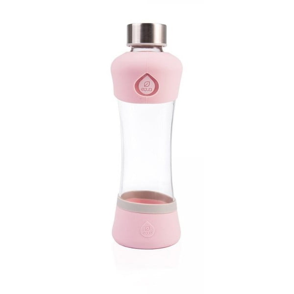 Розова бутилка от боросиликатно стъкло Berry, 550 ml Active - Equa
