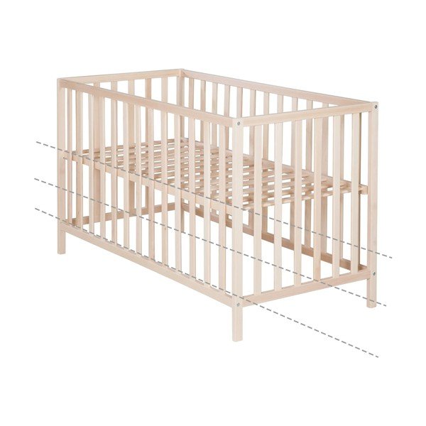 Детско легло в естествен цвят 60x120 cm Cosi - Roba-image-3