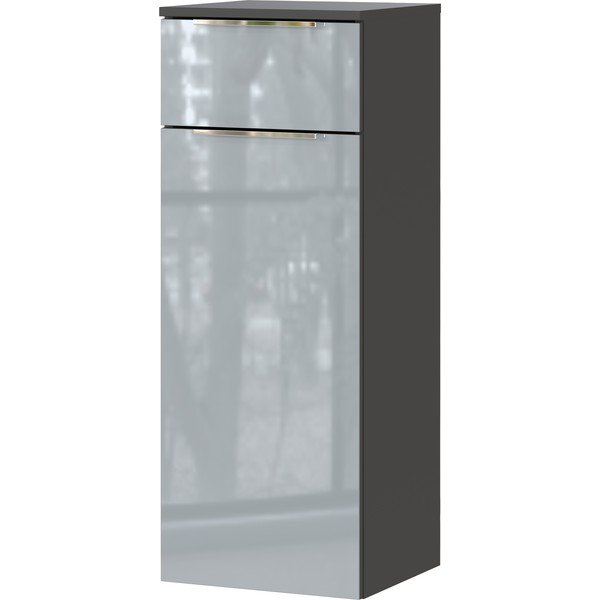 Сив висок висящ шкаф за баня 36x93 cm Vasio - Germania-image-2