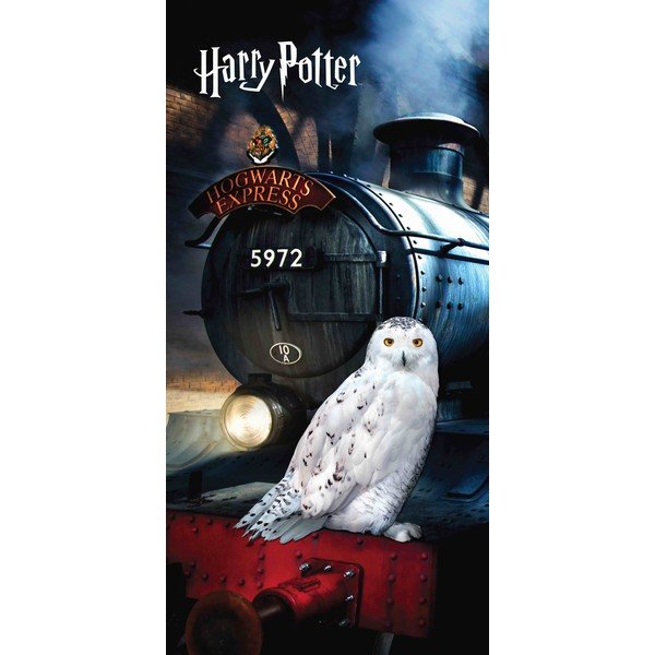 Памучна детска кърпа 70x140 cm Harry Potter "Hedwig" – Jerry Fabrics