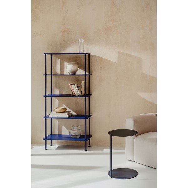 Син стелаж от декор от дъб  80x163x35 cm Teidi – noo.ma-image-1