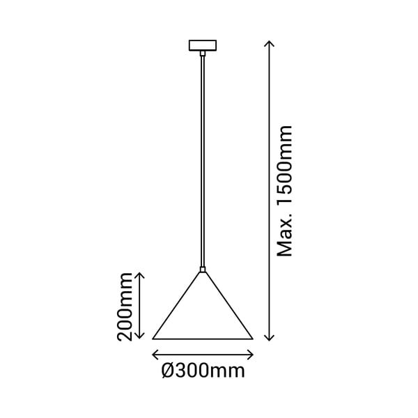 Сиво висящо осветително тяло, височина 150 cm Vilma - SULION-image-3
